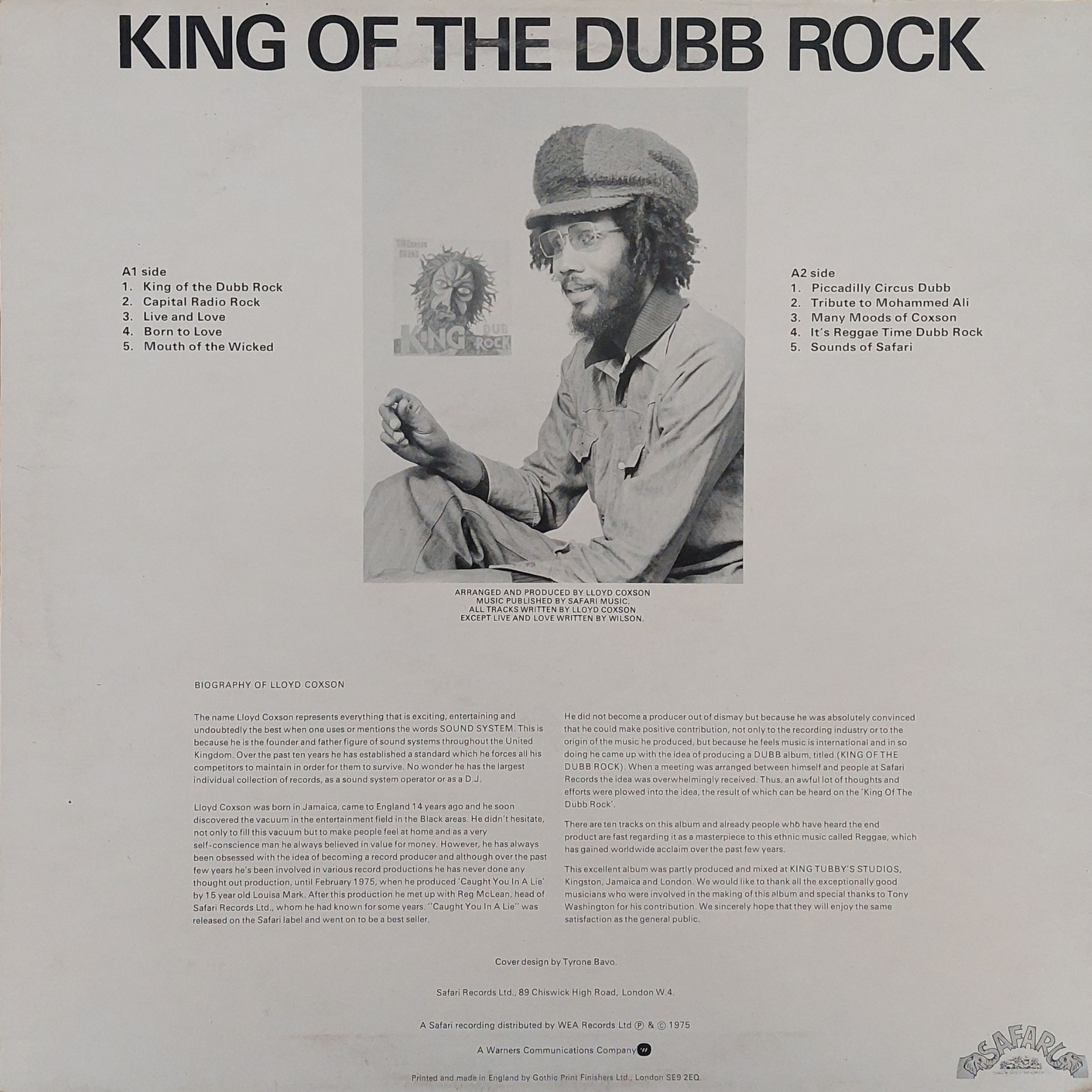 King Of The Dub Rock Part 1 Back